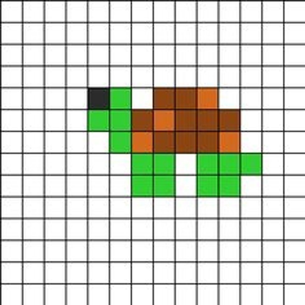 How to make a quick and easy turtle perler bead pattern B C Guides