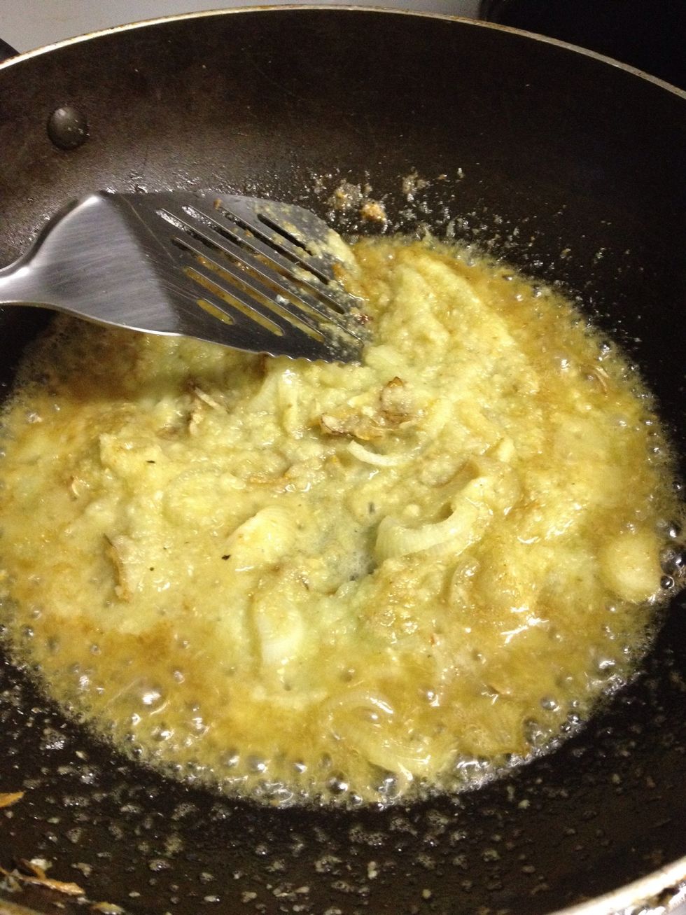 1. Fry the onion first