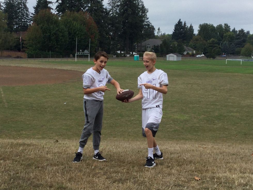 1. Gather materials and find a clear space to play catch.