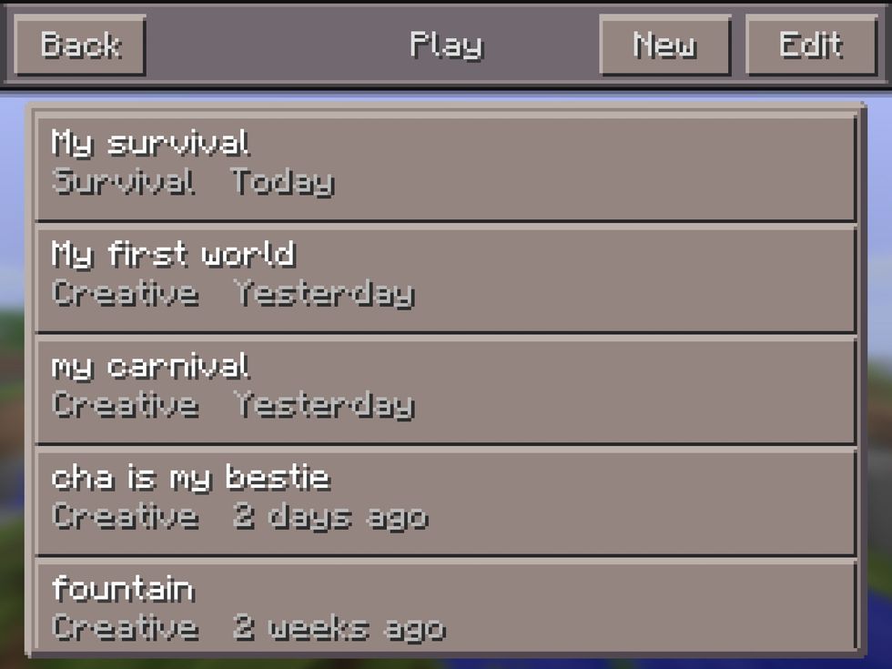 1. Go into minecraft.