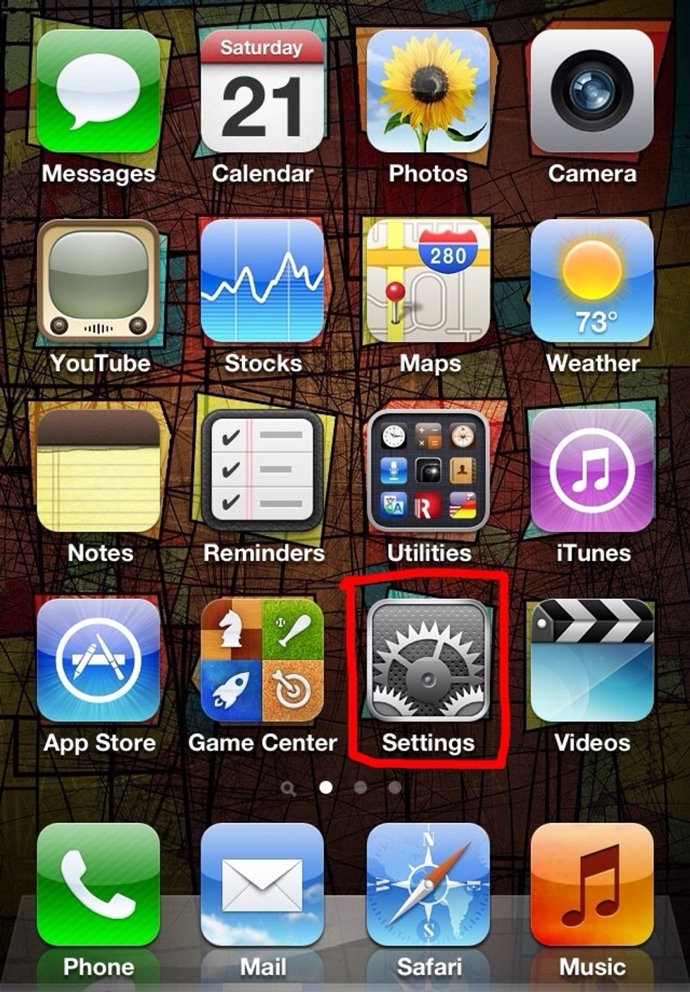 1) Go to \u201cSettings\u201d