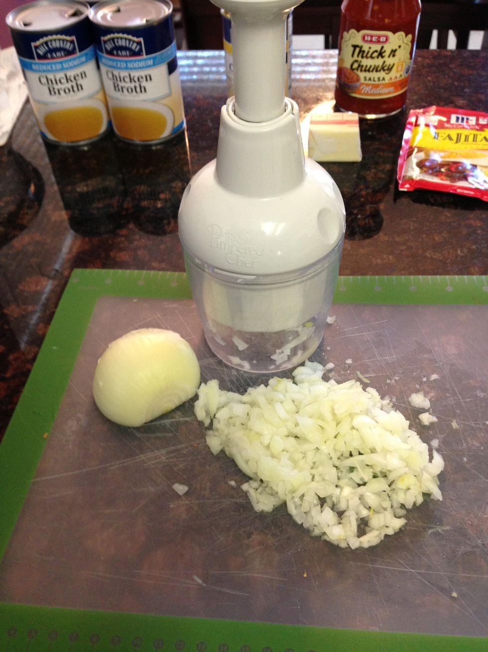 1 onion peeled & chopped
