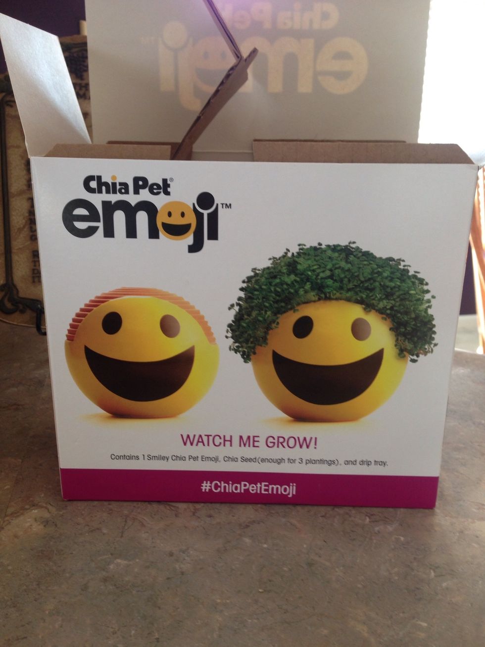 1: open your chia pet box