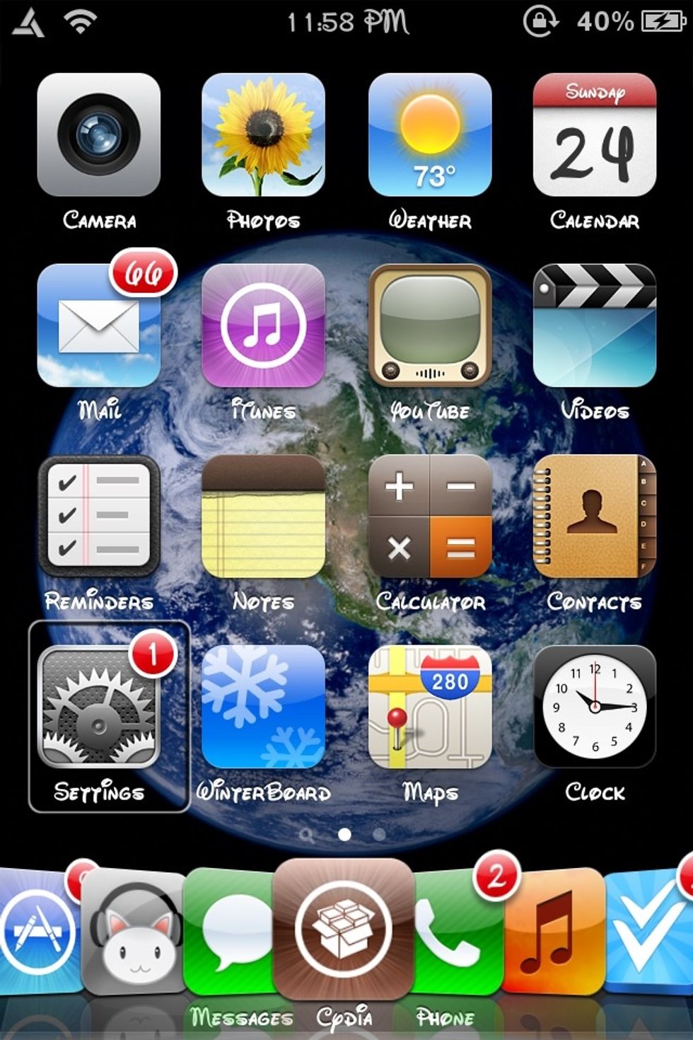 1) Open your setting app