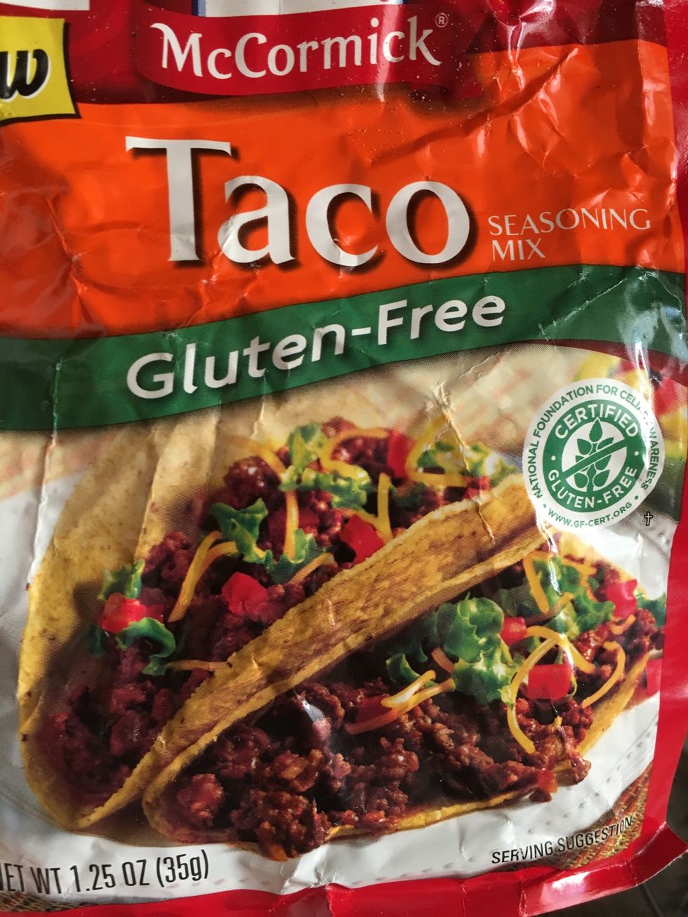 1 package of taco seasoning & water like the package says