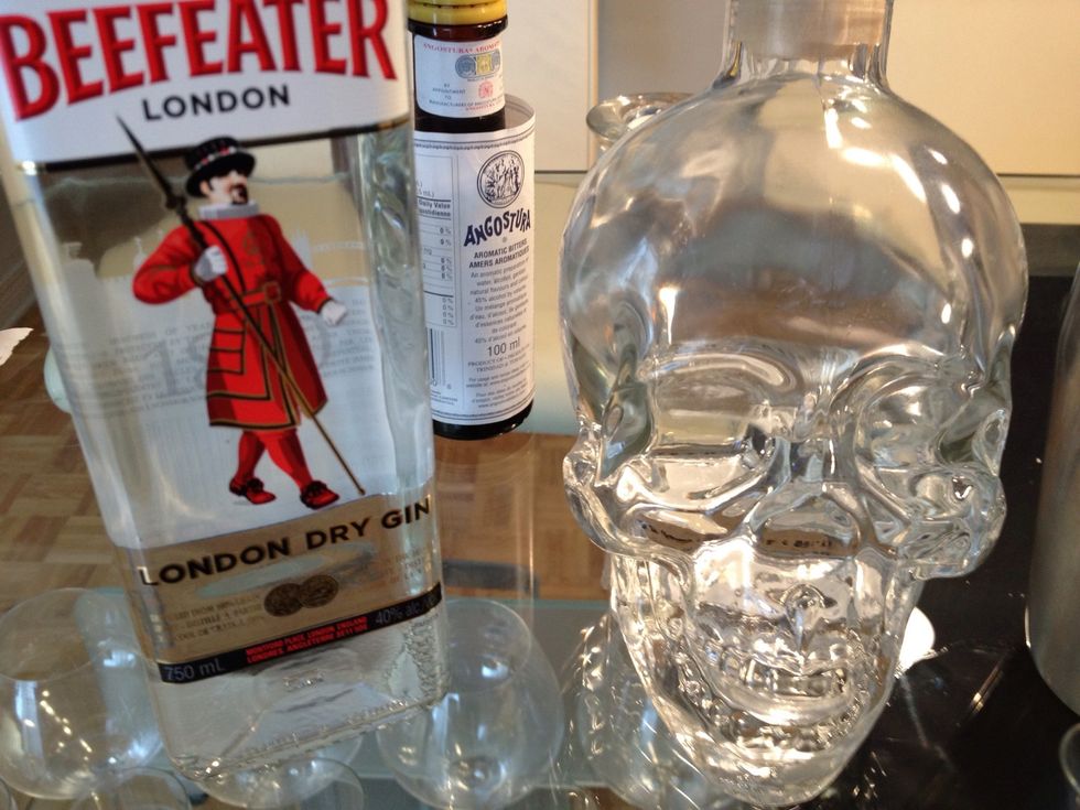 1 part vodka 1 part gin