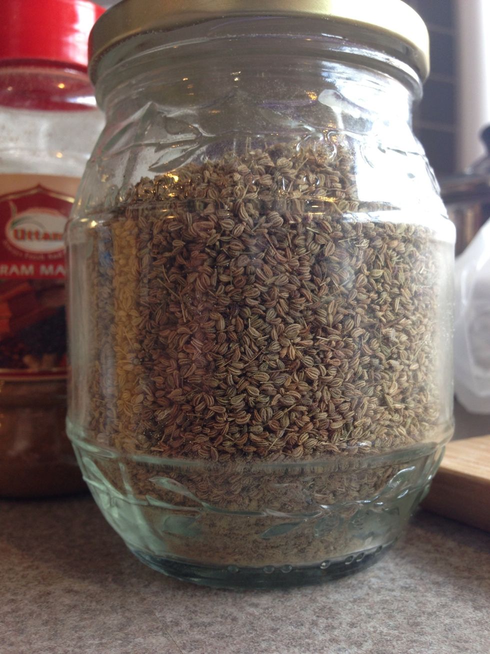 1 table spoon of Carom Seeds - Ajawain (India Spice)