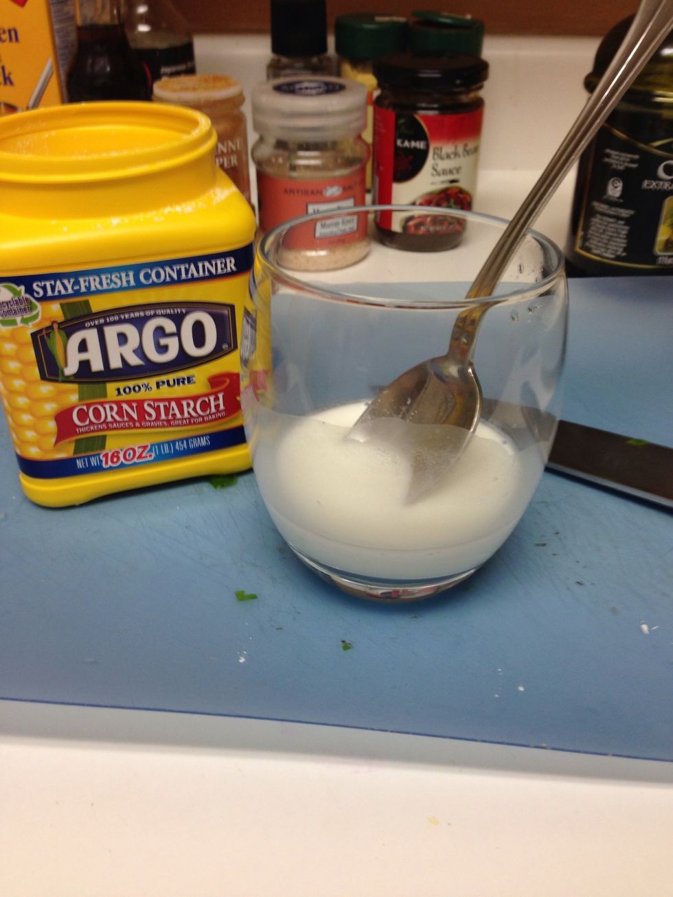 1 tablespoon cornstarch with little water