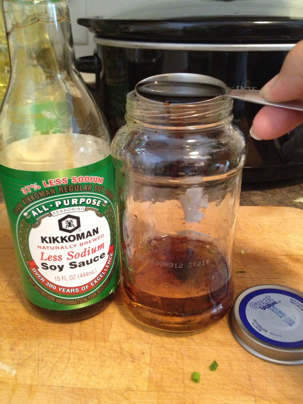 1 tablespoon reduced sodium soy sauce,