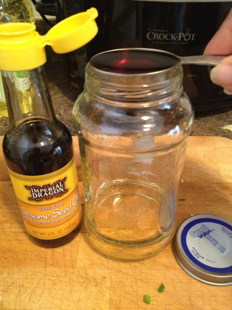 1 tablespoon sesame seed oil,