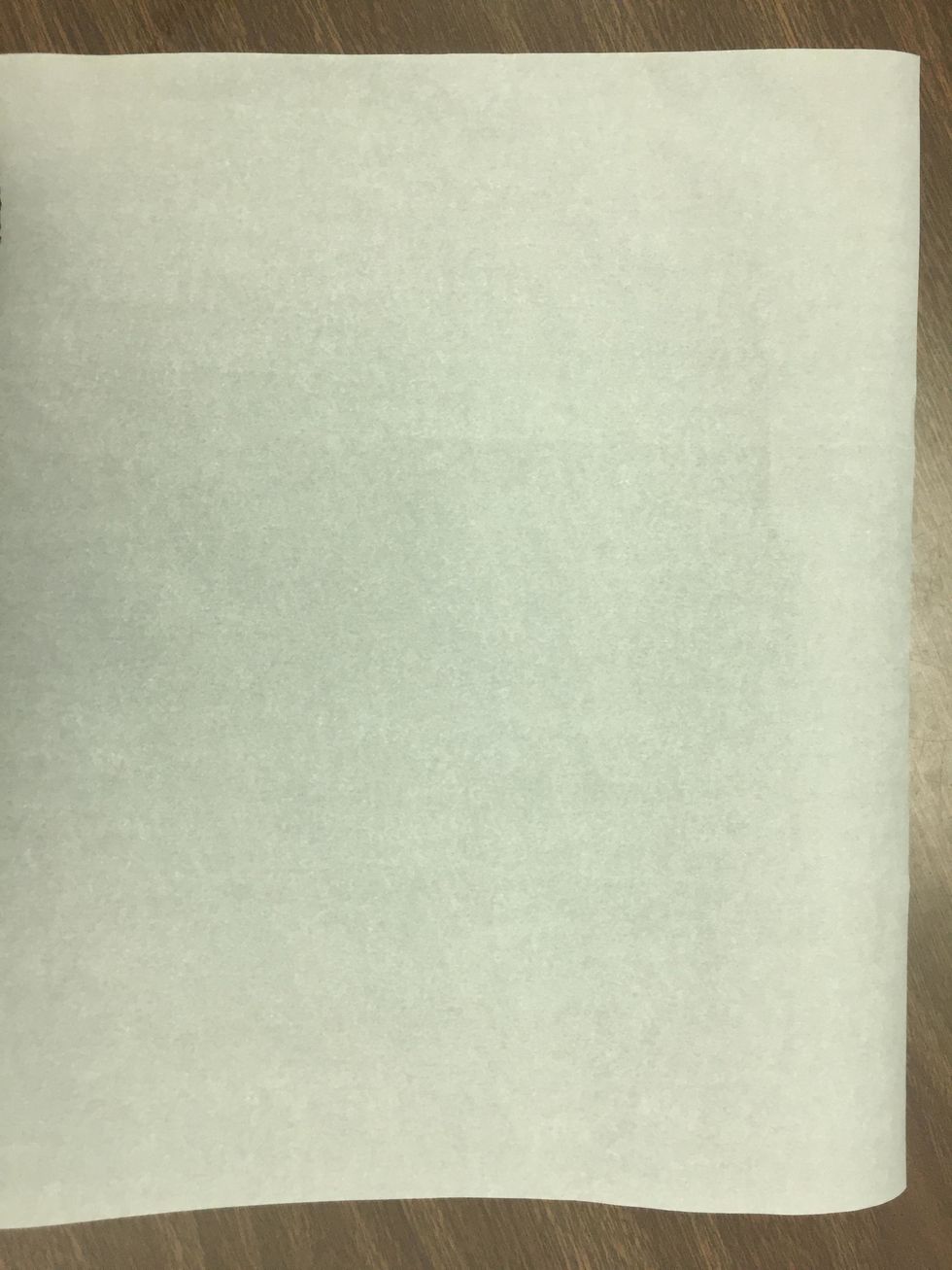 1. Take one piece of parchment paper and lay it down.