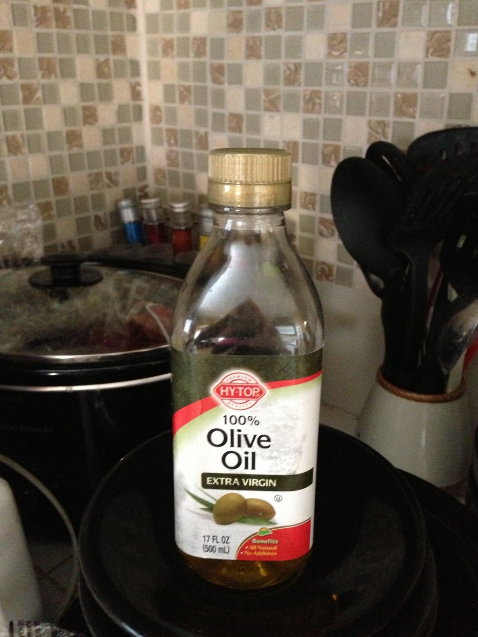 1 tbsp mix into sweet potatoes. The more sweet potatoes you use the more olive oil you'll need.