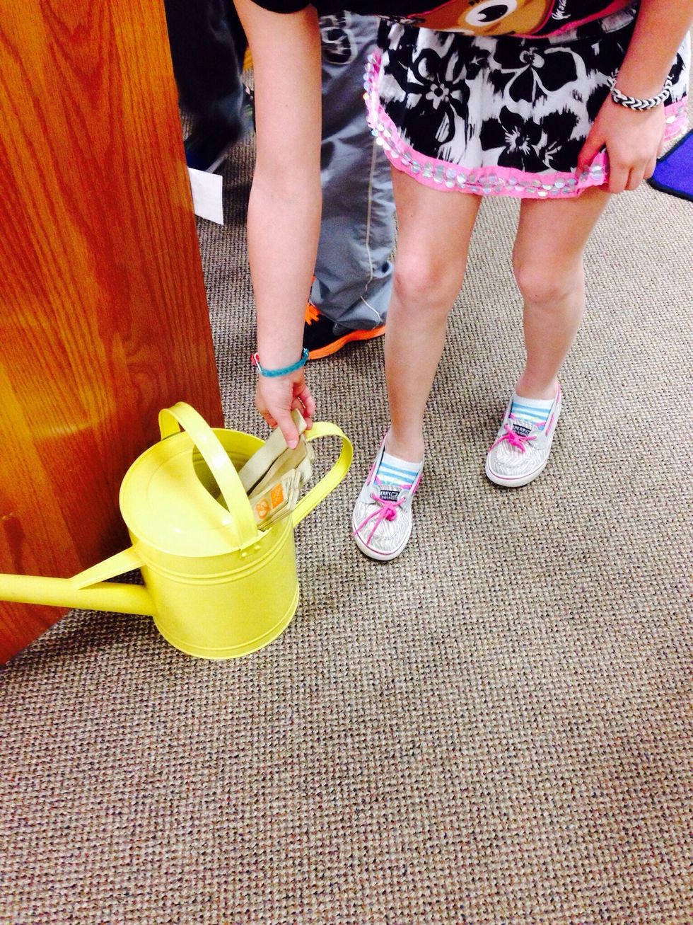 1. The first thing you do is get a shelf marker.