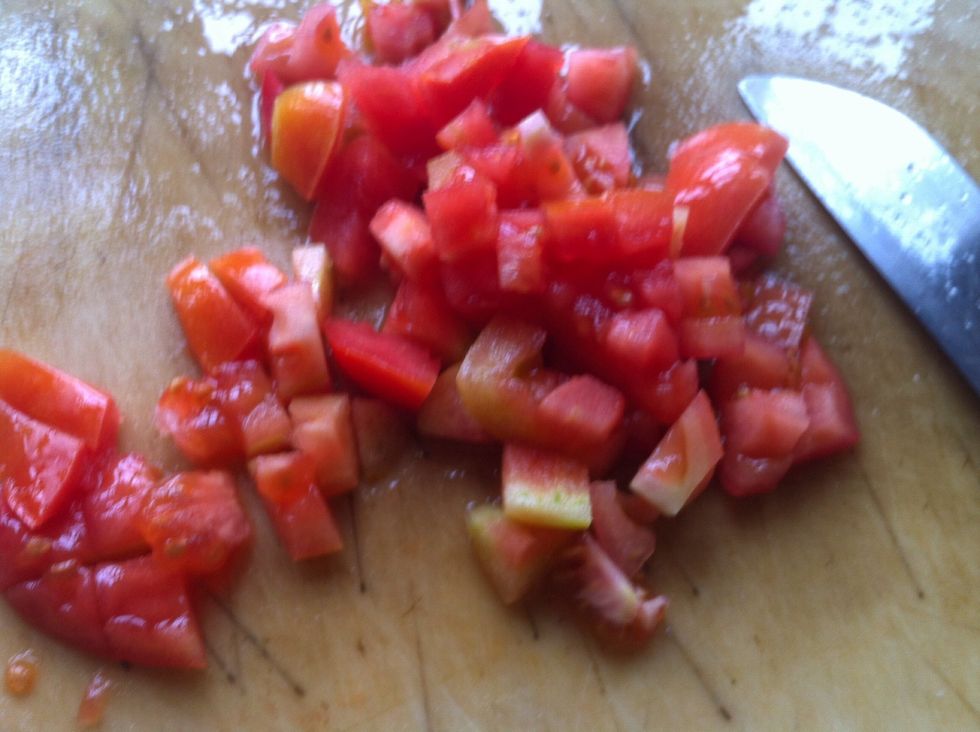 1 tomato for first step and 2 for second
