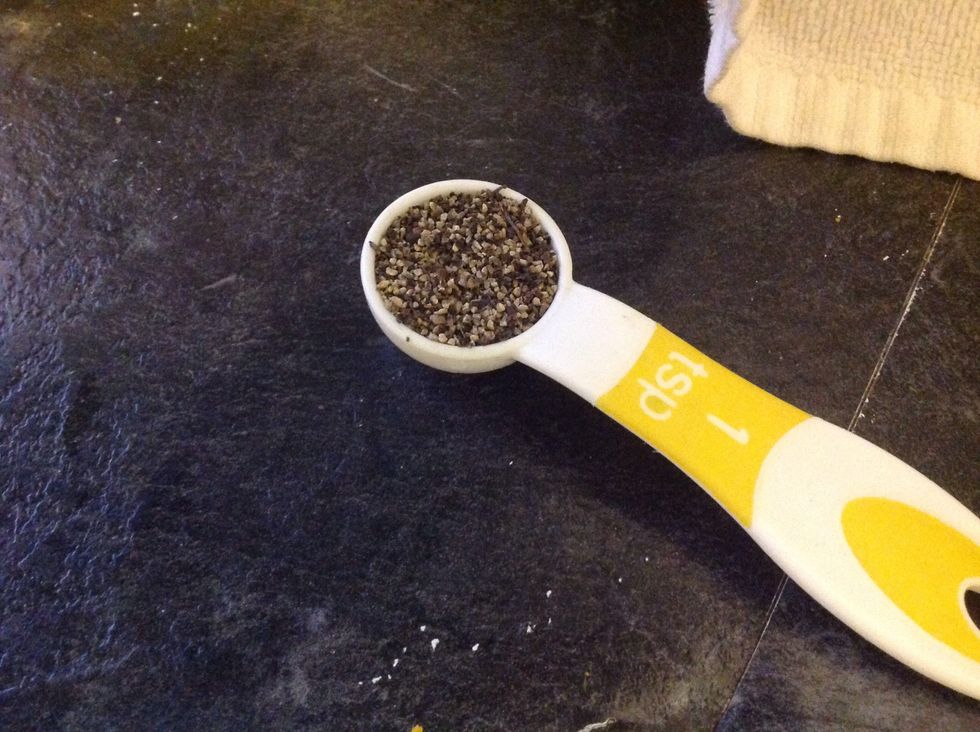 1 Tsp of Ground Black Pepper