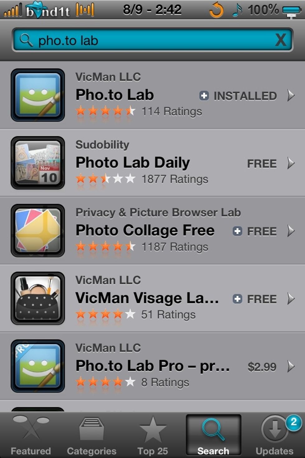 1) You go to your AppStore and search pho.to lab.                                                                       There is a free version(free), a pro version(2.99), and a HD version (4.99)