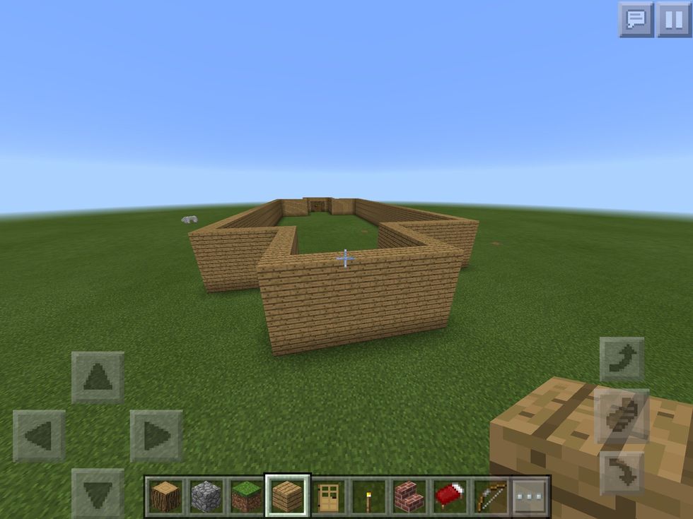 10. Connect the sides together and make sure all the blocks are in line