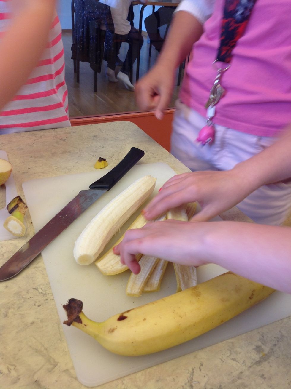 10. Peel the bananas.