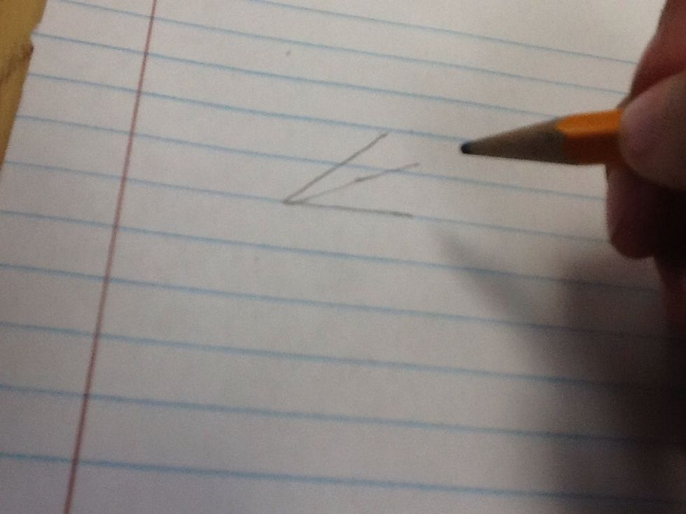 10.Put pencil up again.