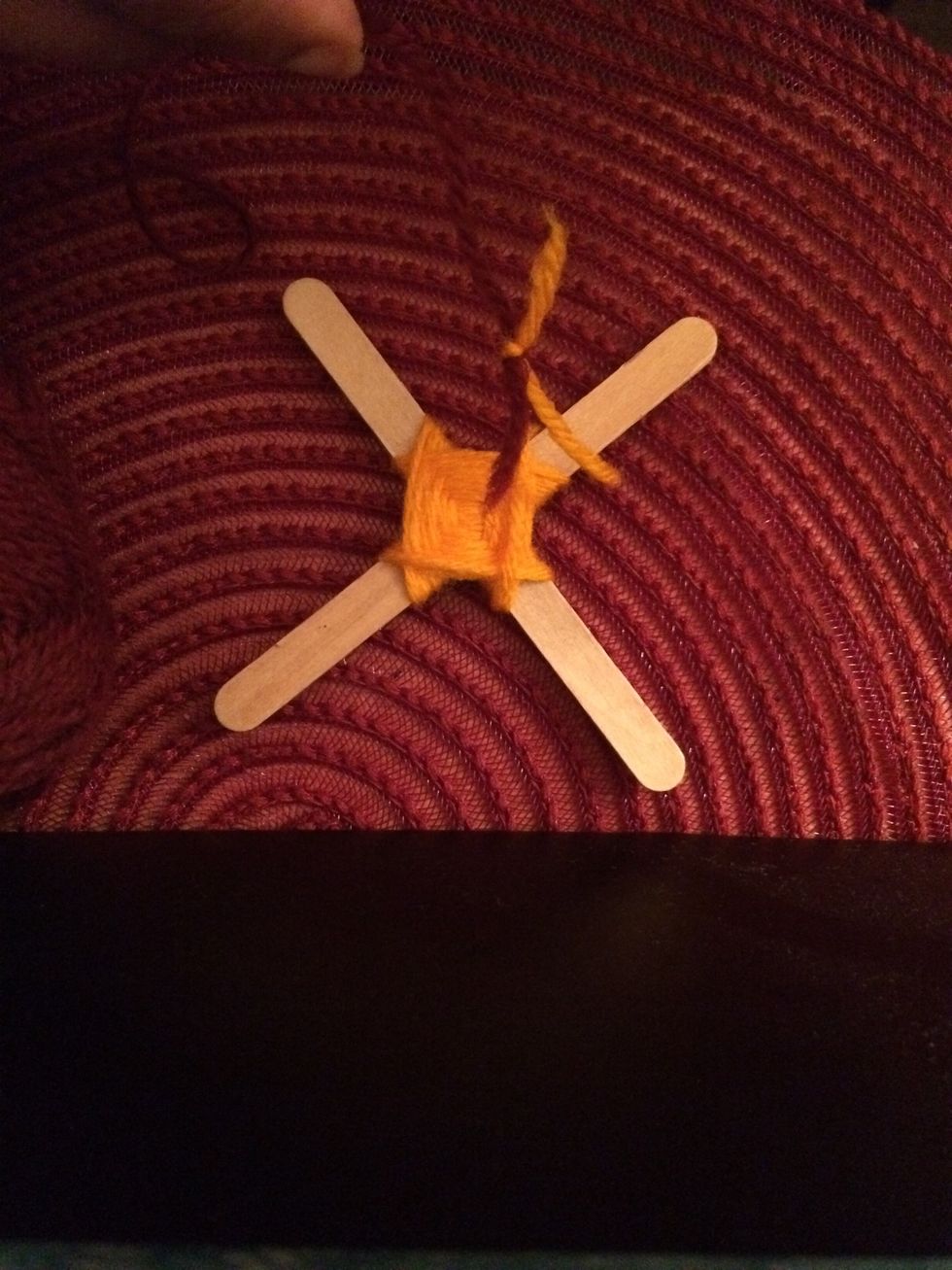 10. The knot is tied.