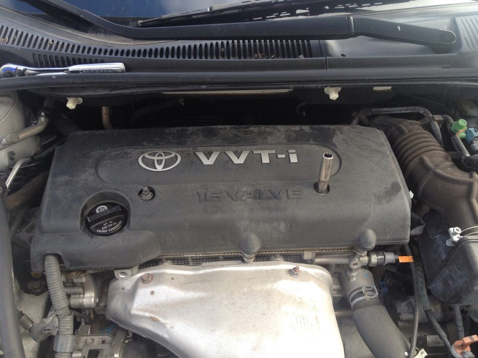 10mm socket to take off the plastic cover, there are 2 bolts