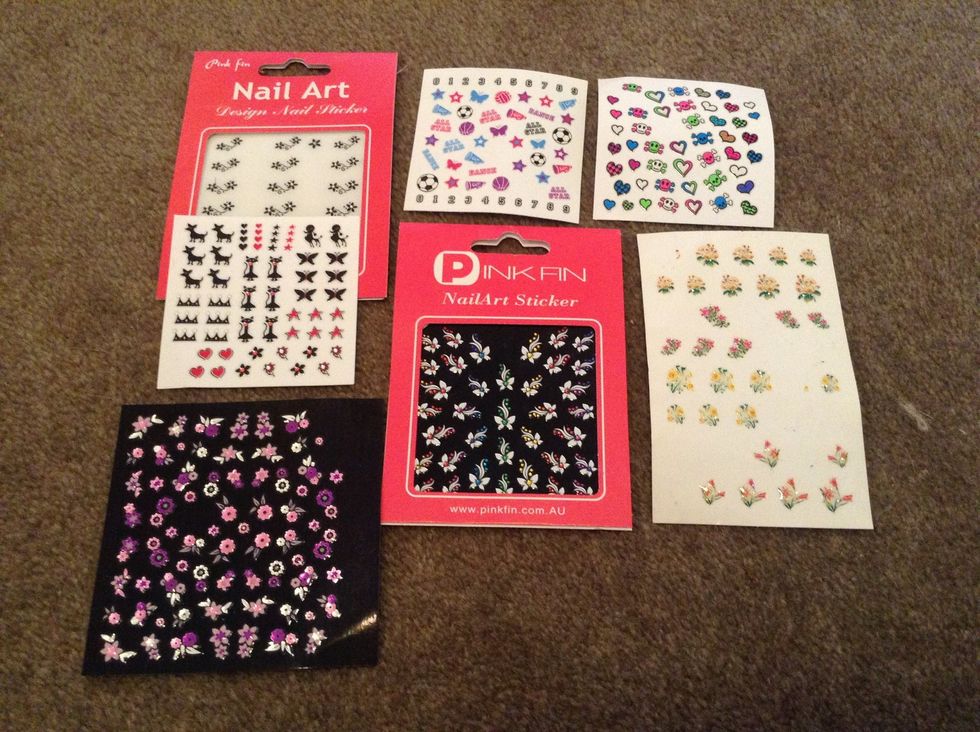 11. Gather all your nail art together.