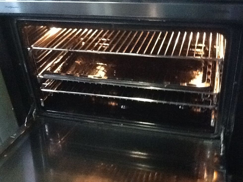 (11)put the trey in the oven for 25-30mm 140c.