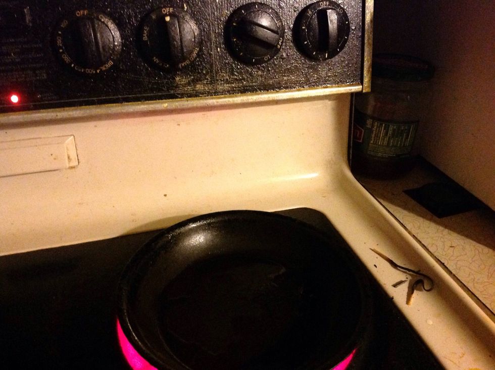 12, Turn on Stove to 450-Max degrees and wait for Oil to warm up