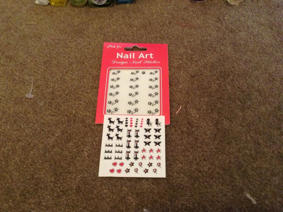 13. For Autumn, I chose a walk-your-pet and flower type of nail art!