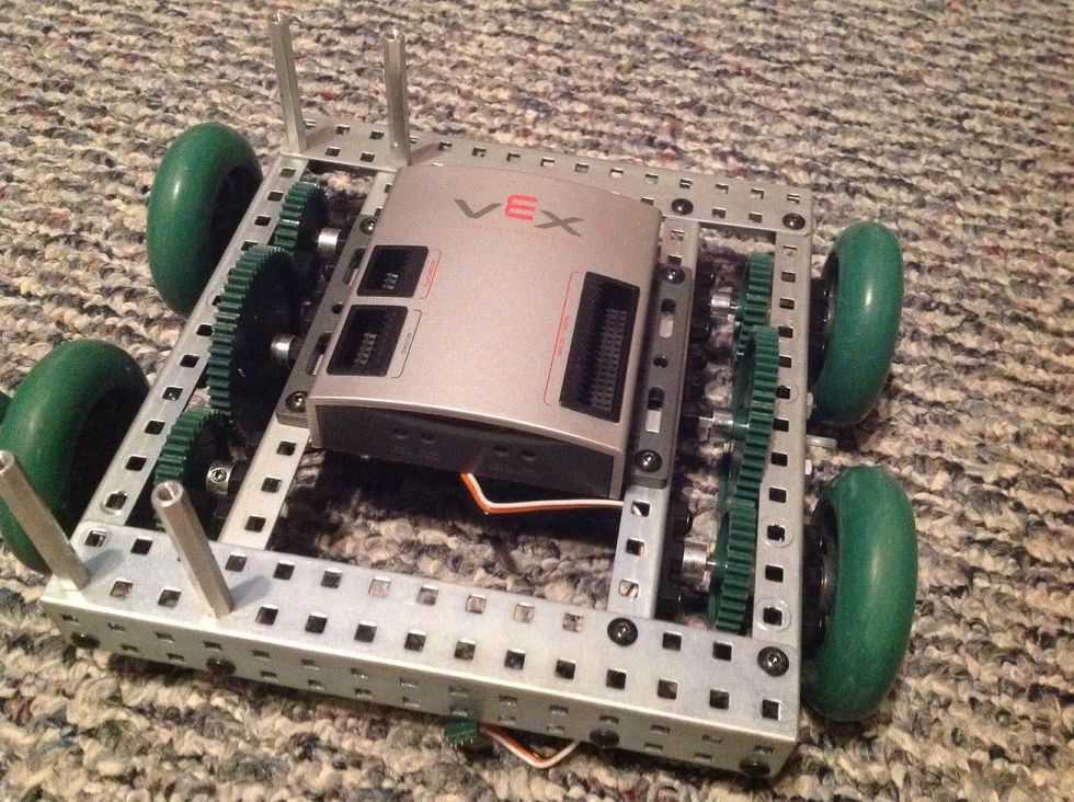13. Take the PIC Microcontroller and secure to chassis with 4 8-32 1/2" Screws and 4 Keps Nuts. Exact placement is not very important but you may use the picture as reference.