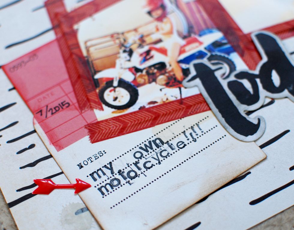 18.\tAdd a red enamel shape sticker to your message.