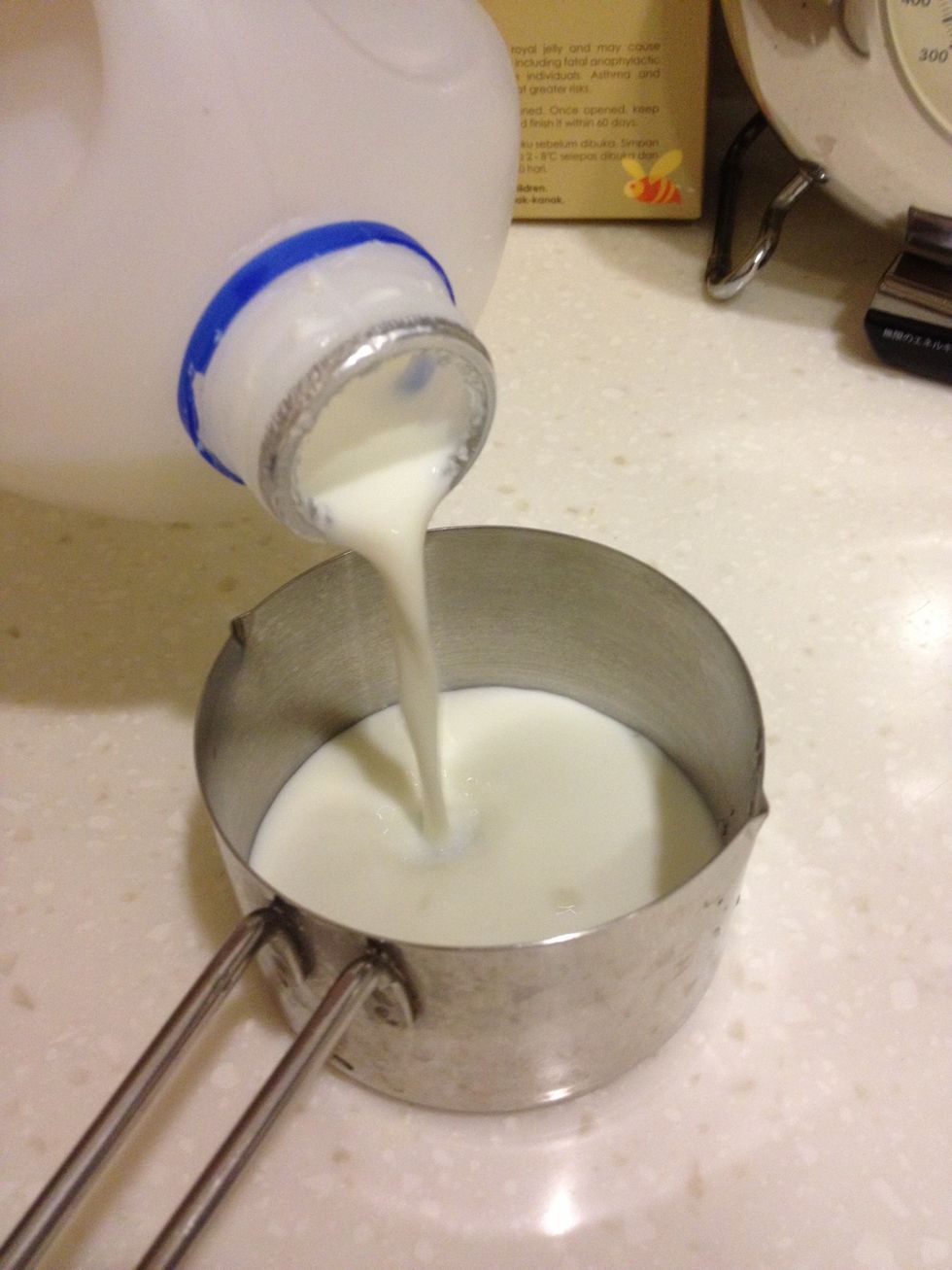 1cup of cold milk