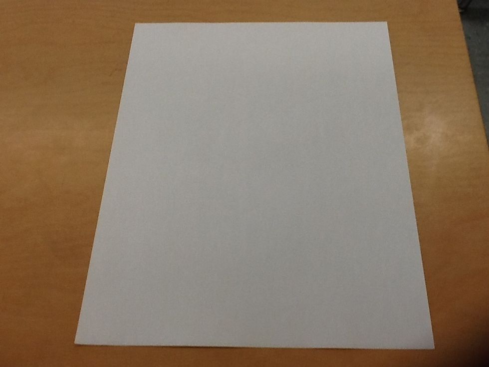 1st get a piece of unfolded piece of paper. (make sure your paper is vertical)