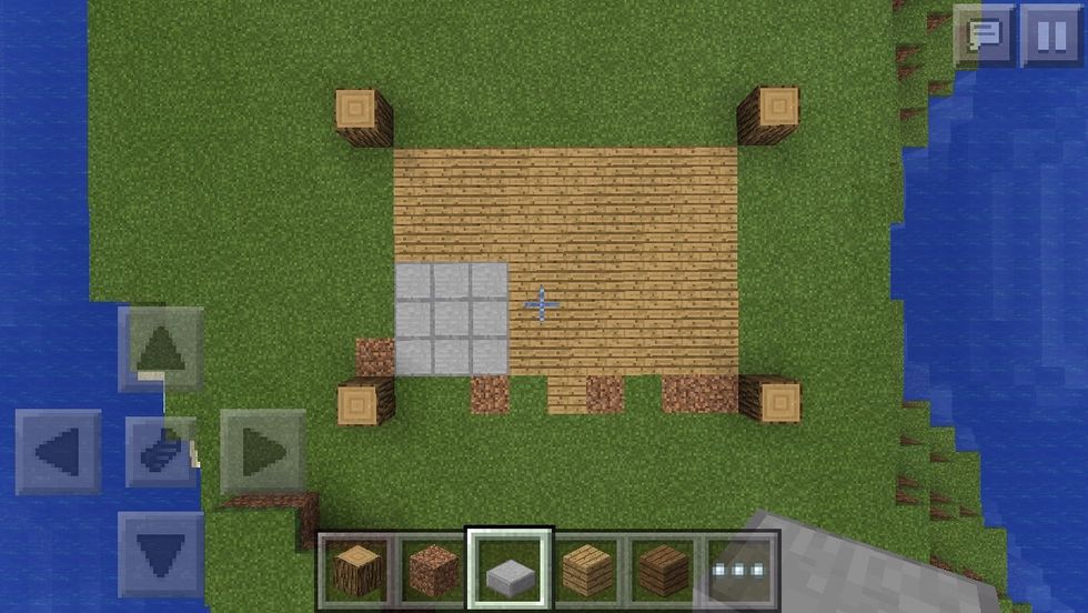 1st layer Cover the floor like that