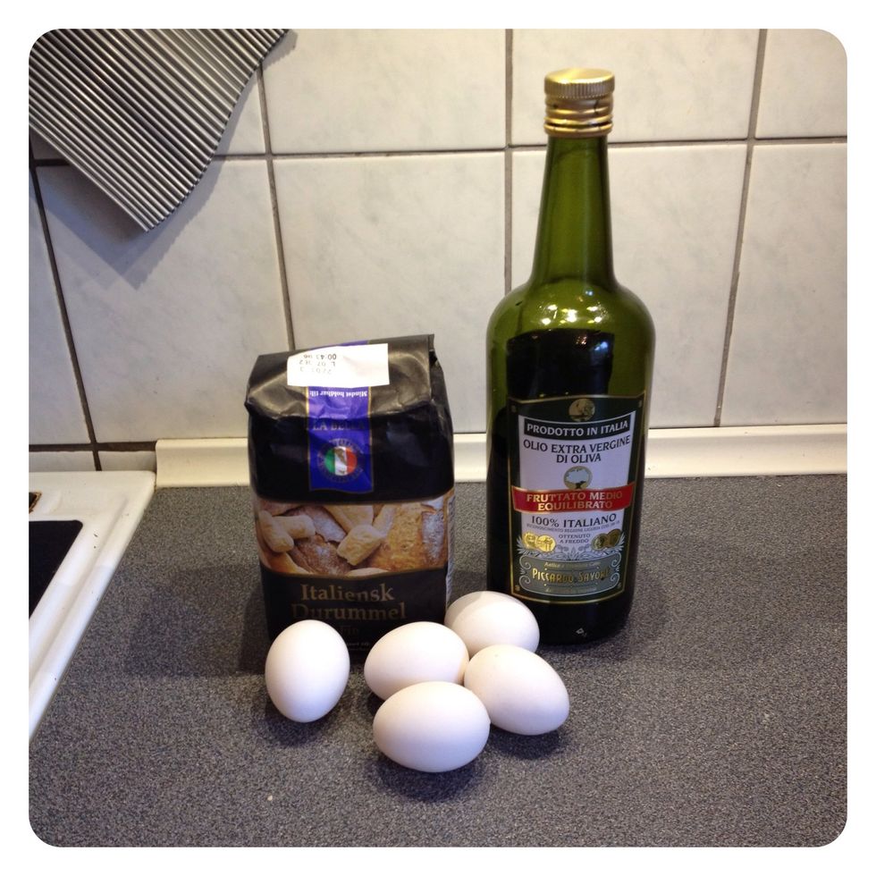 1st task: Prepare for you pasta dough