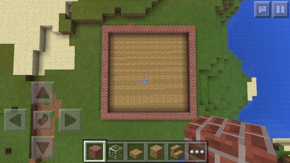 1st the floor you can do any material you want I chose oak wood planks