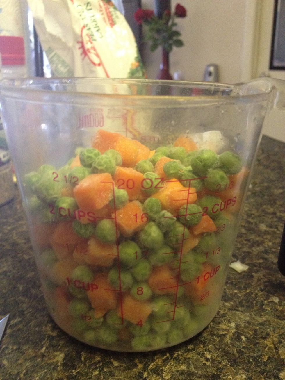 2 1/2 cup of frozen veggies