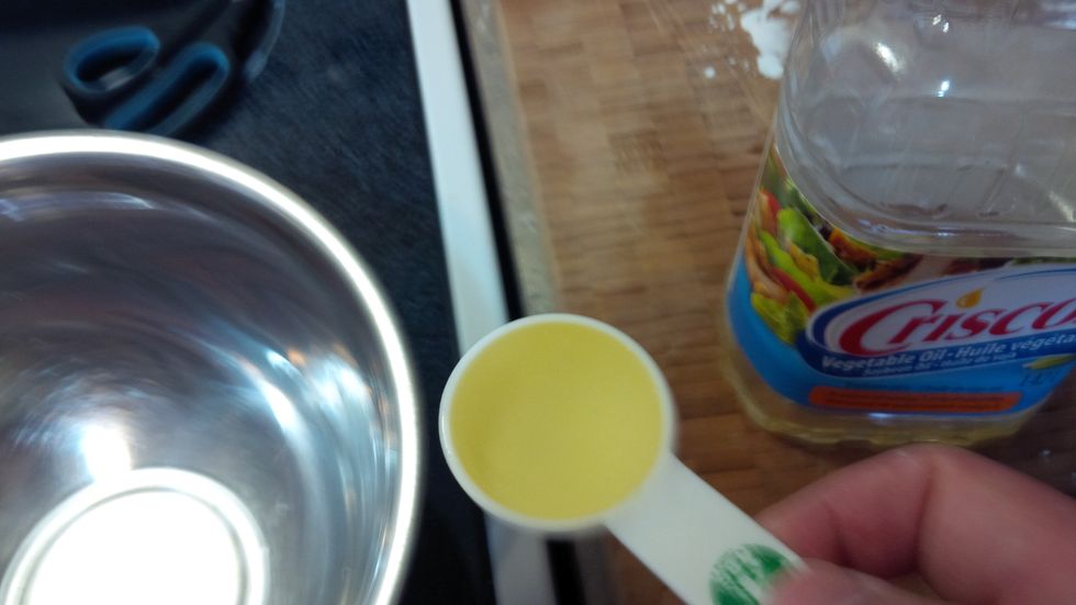 2 1/2 tbsp of vegetable oil