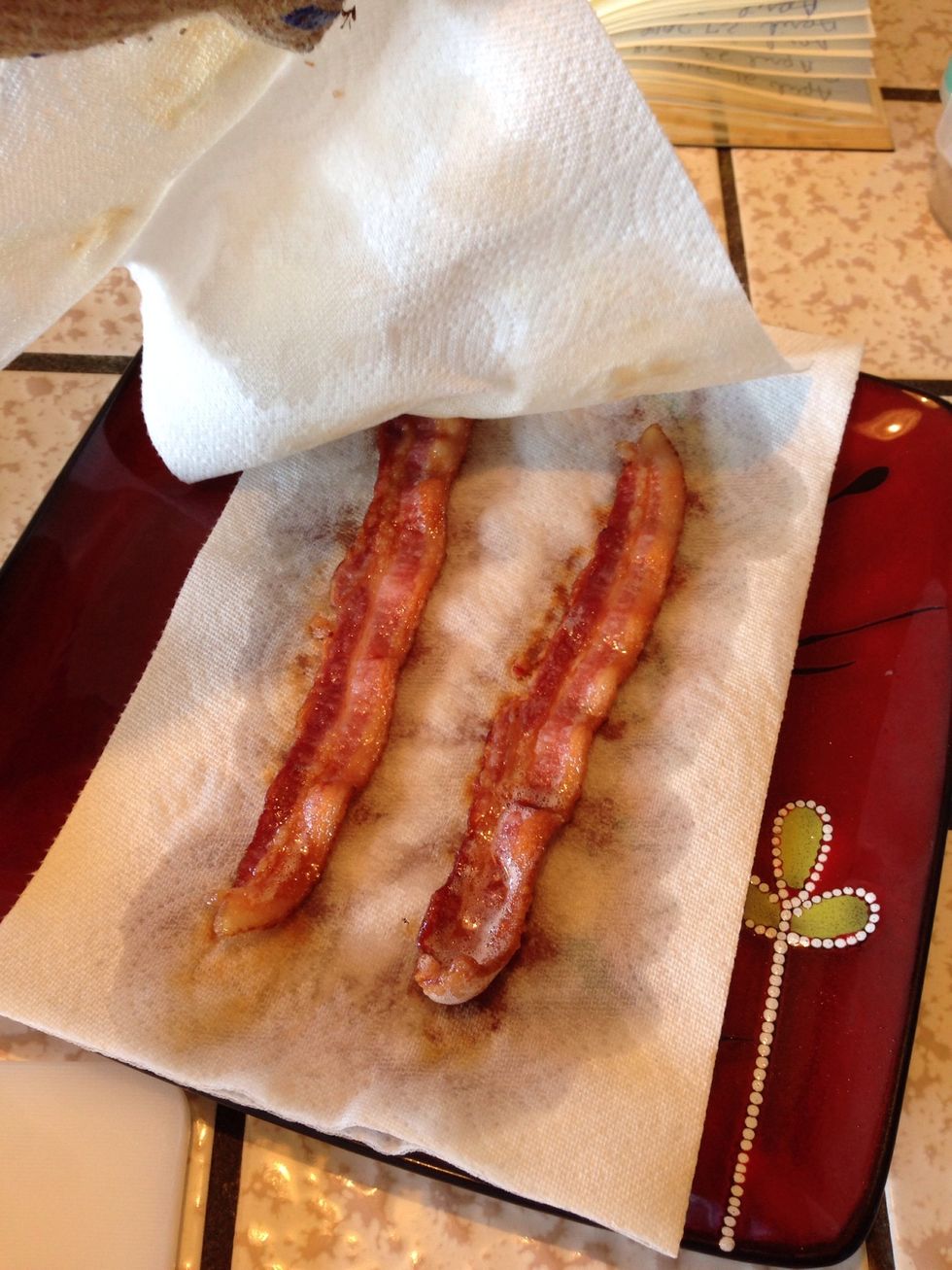 2-1/2 to 3 minutes; the Bacon is ready for the bowl.