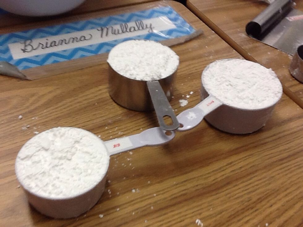2 2/3 of powdered sugar