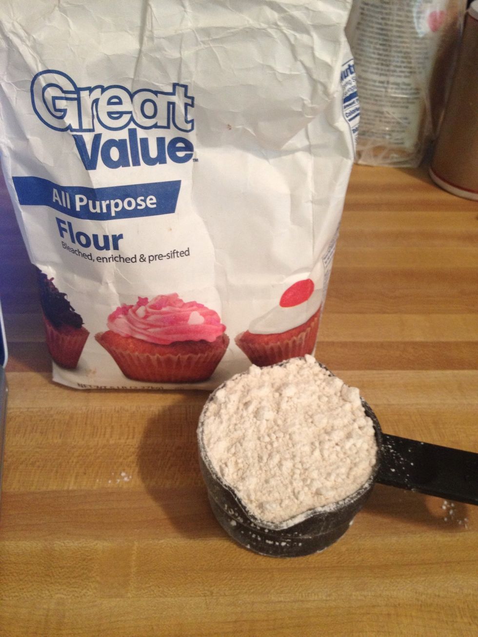 2/3 of a cup all purpose flour