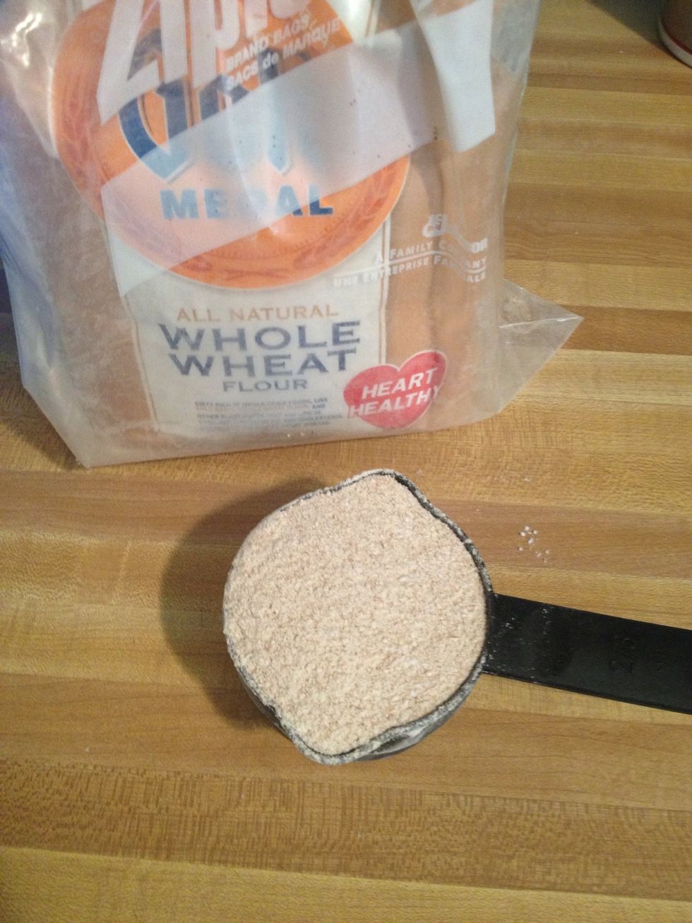 2/3 of a cup whole wheat flour