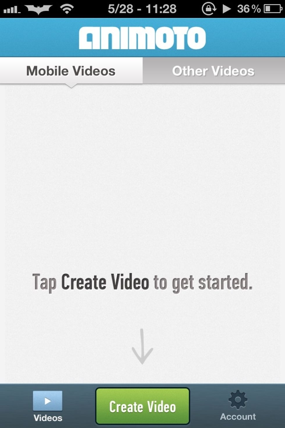 2) after it finish downloading it , open the app. It should look like this