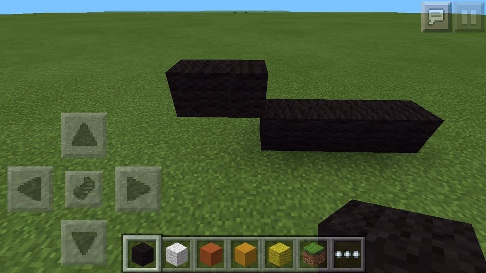 2 blocks to the left