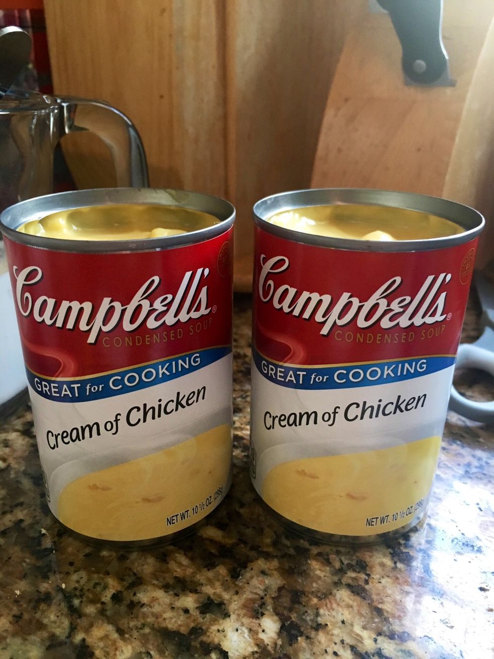 2 cans of cream of chicken soup