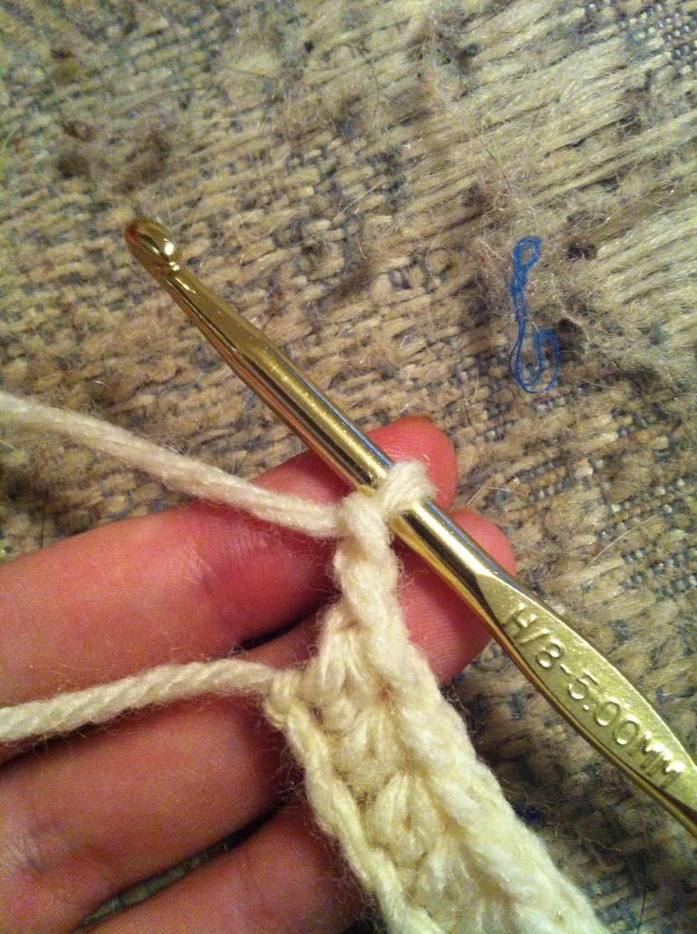 2 chains will form our turning chain. turn your work clockwise