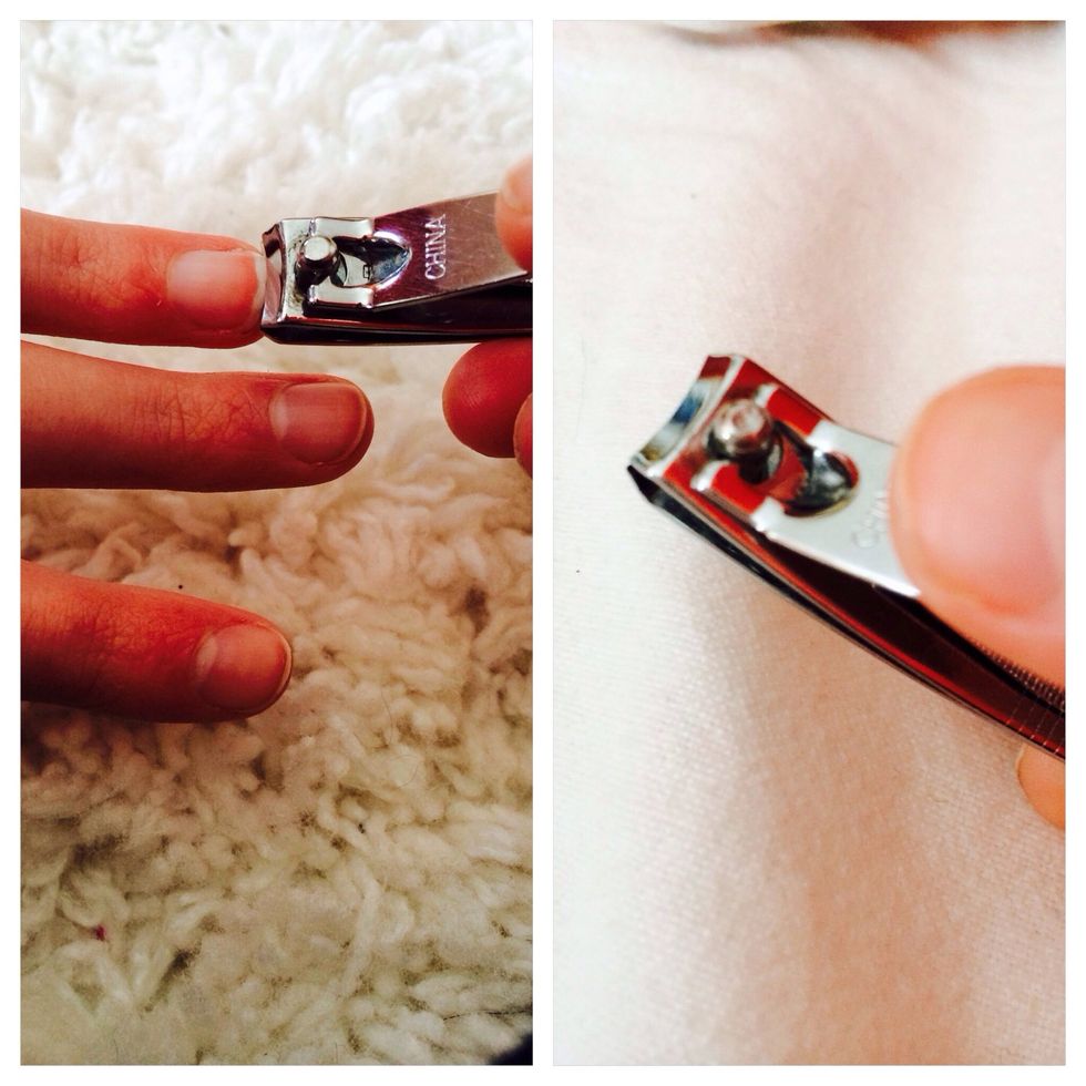 2. Chipped edges will promote breakage, so trim nails to keep them even. If you want clean looking nails, try to stop the tempting habit to bite them.