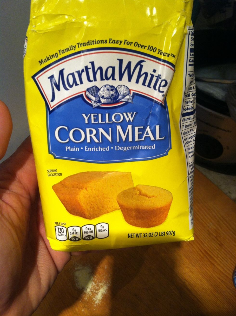 2 cups of corn meal
