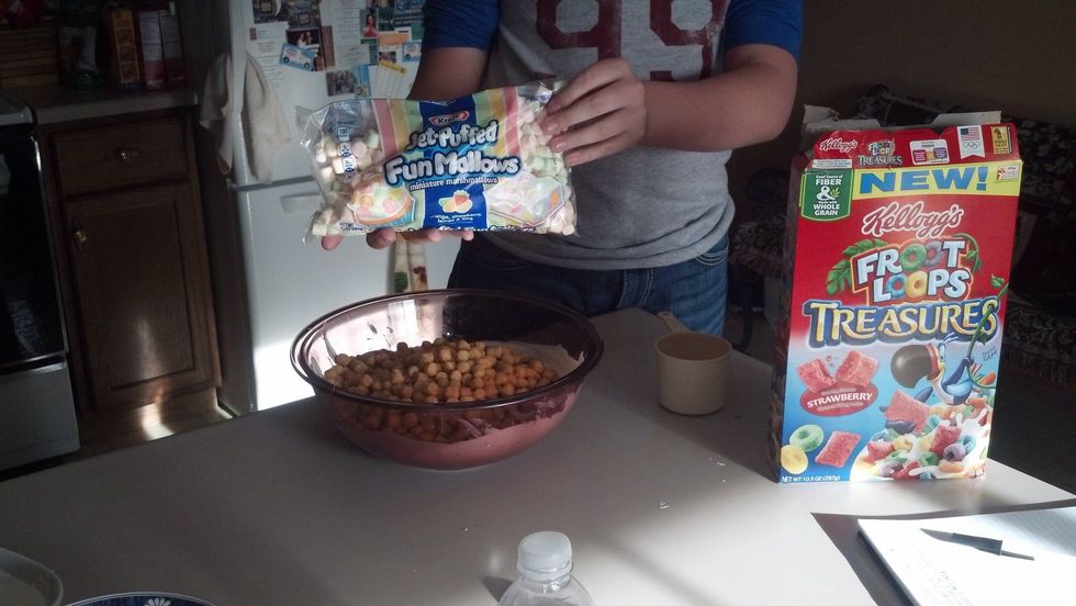 2 cups of mini marshmallows.