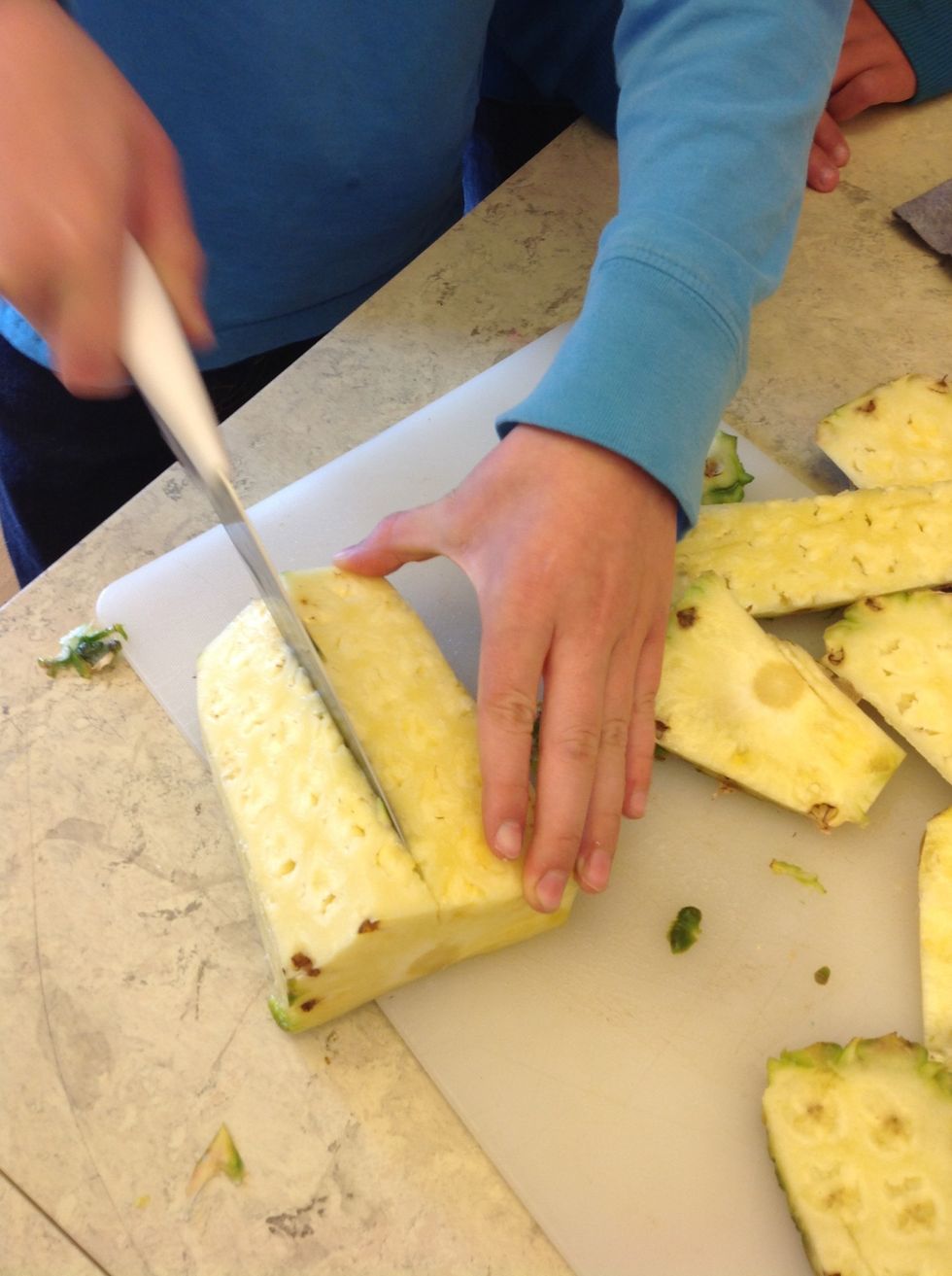 2. Cut it in half